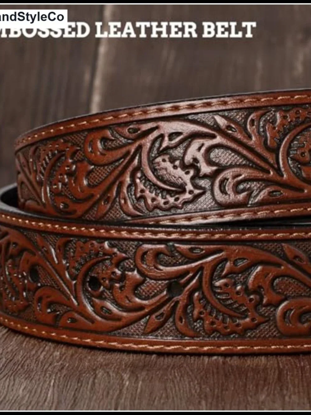 Western Cowboy Belt Leather Bull Buckle for Men Women